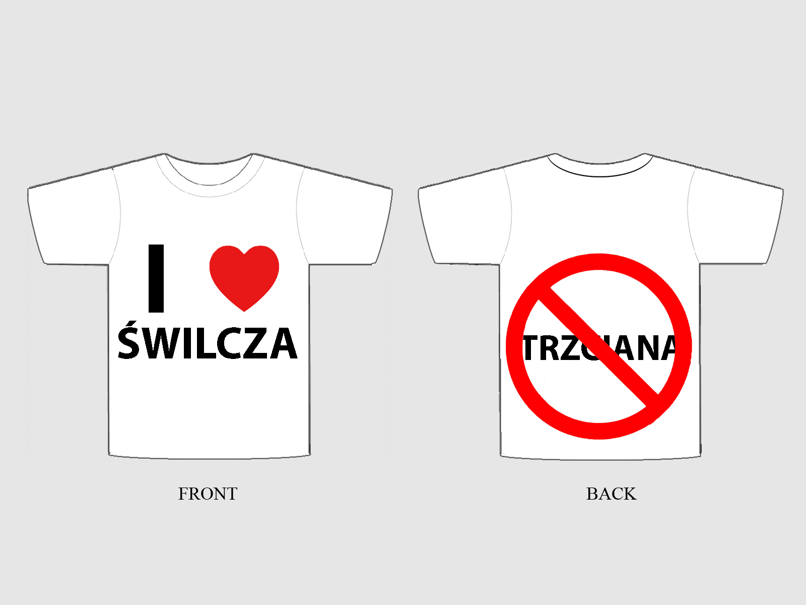 Koszulka I Love Świlcza